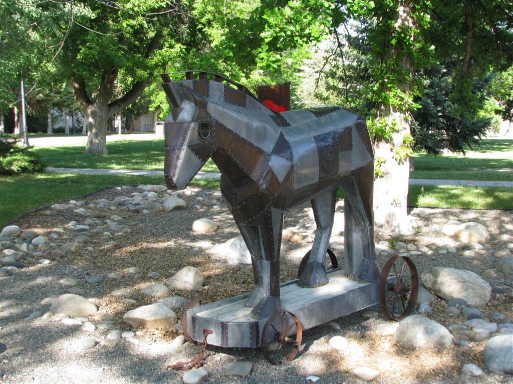 Trojan Horse Rocky Mountain College Billings, Montana Figurative