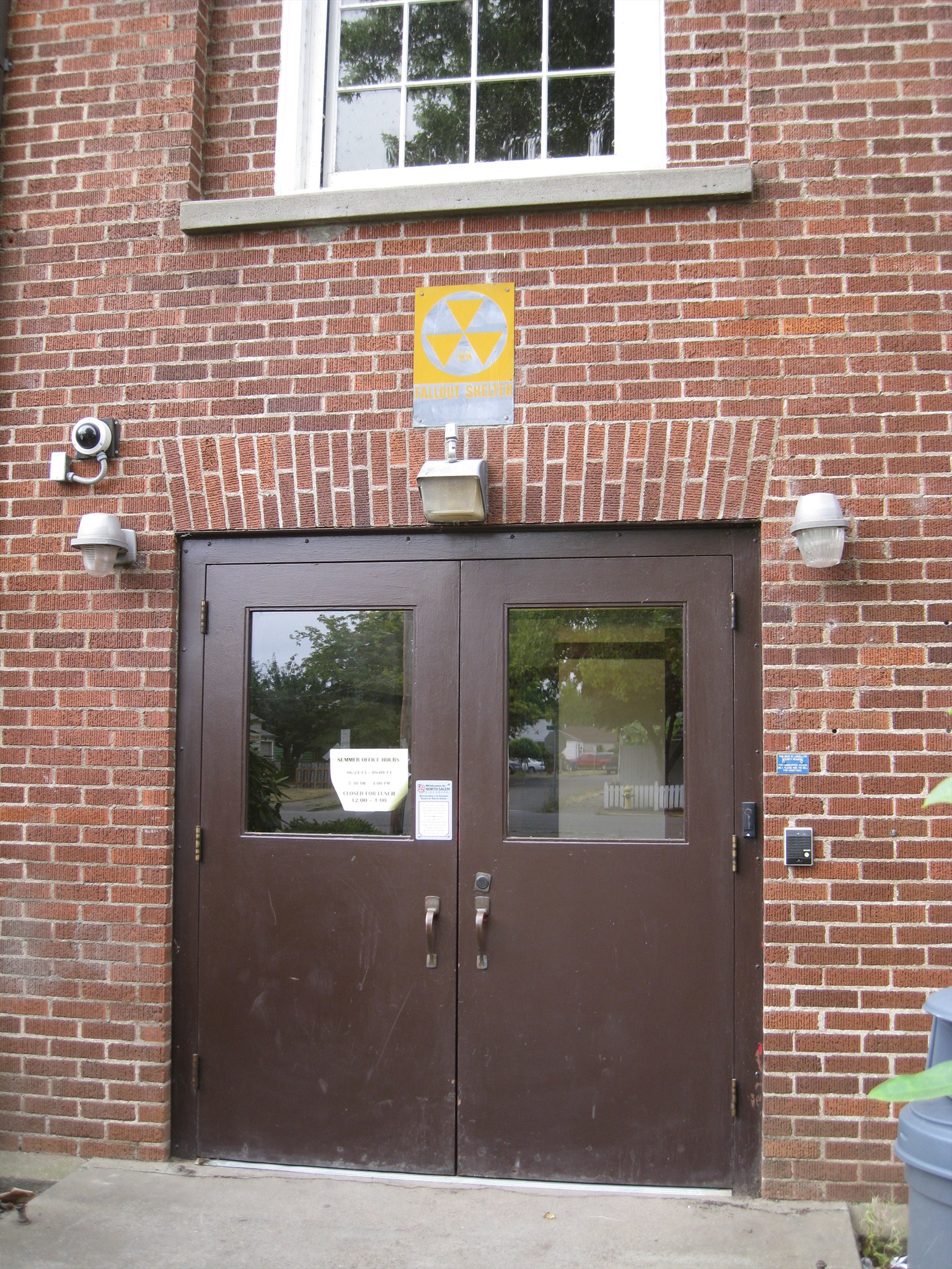 North Salem High School Fallout Shelter Salem, Oregon Civil Defense Fallout Shelters on