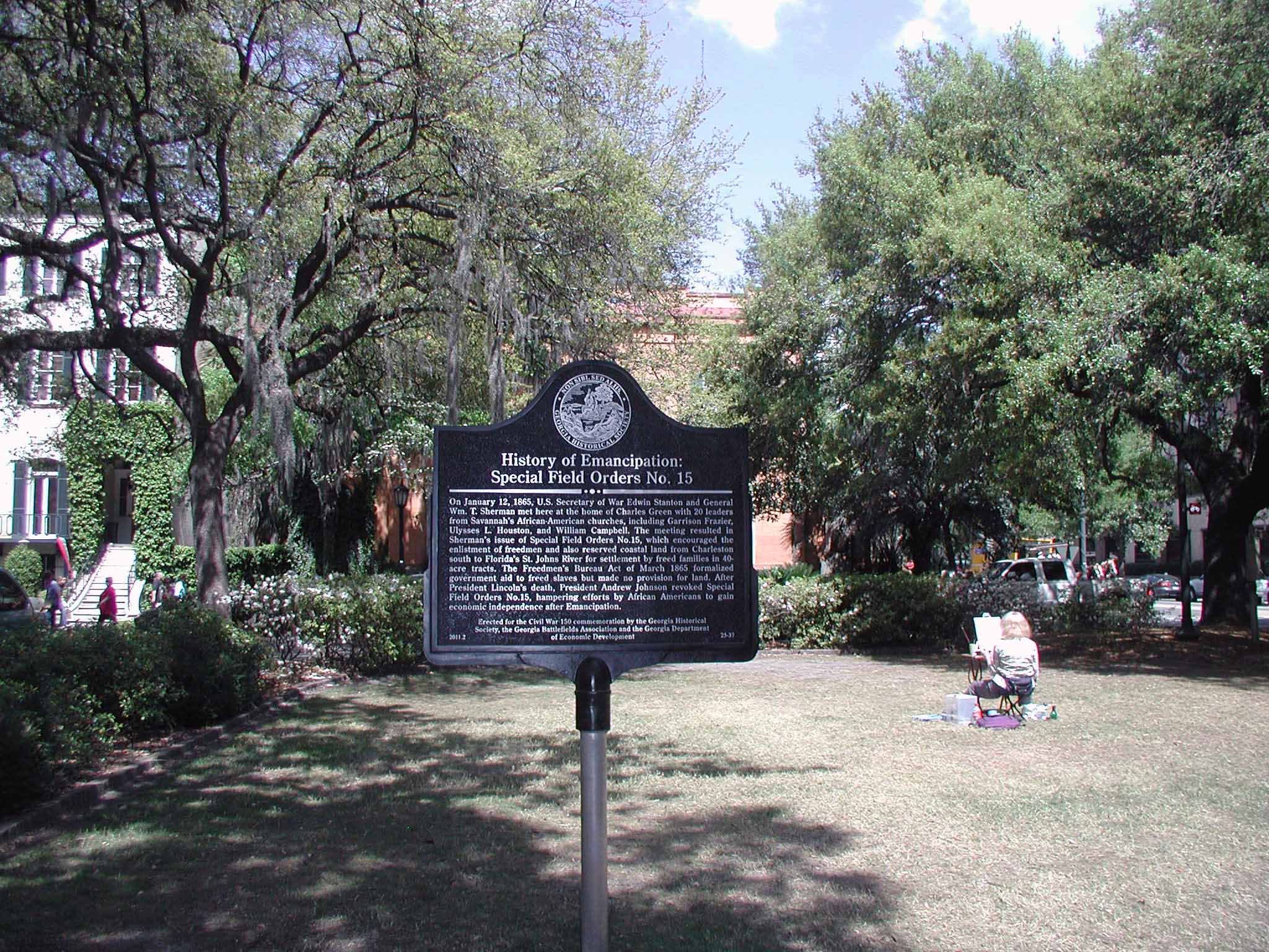 History of Emancipation Special Field Orders No. 15 GHS 2537