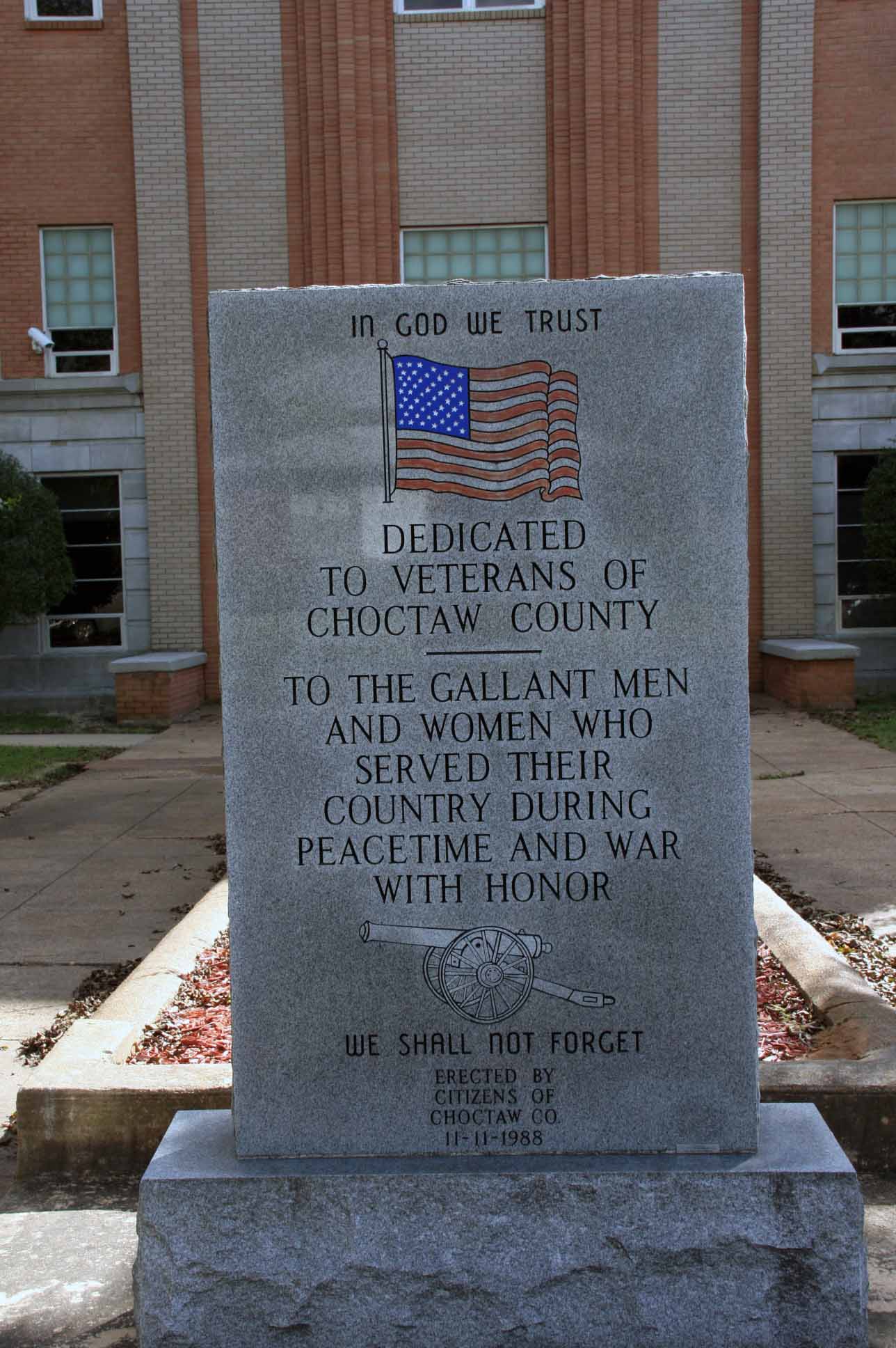 Choctaw County Memorial Hugo, OK NonSpecific Veteran Memorials on