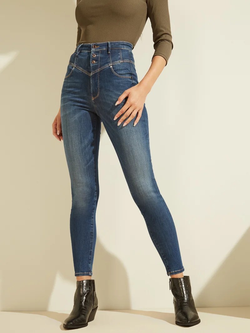 SuperHigh Rise Corset Skinny Jeans GUESS