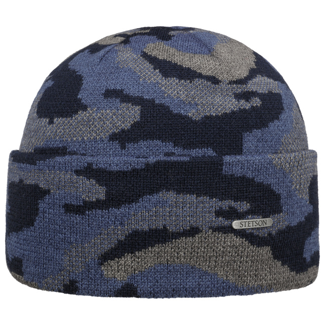 Camouflage Wool Beanie With Cuff by Stetson 61,95
