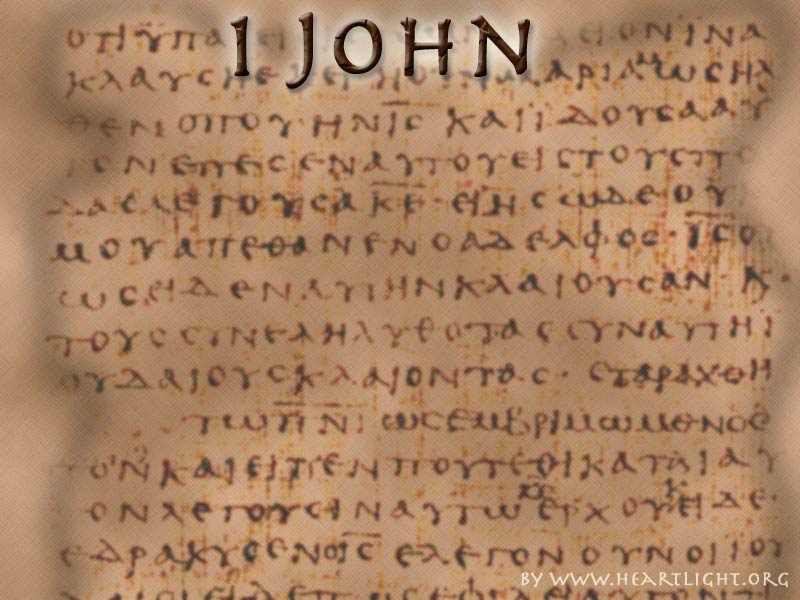"Greek Text Background" — PowerPoint Background of 1 John — Heartlight®