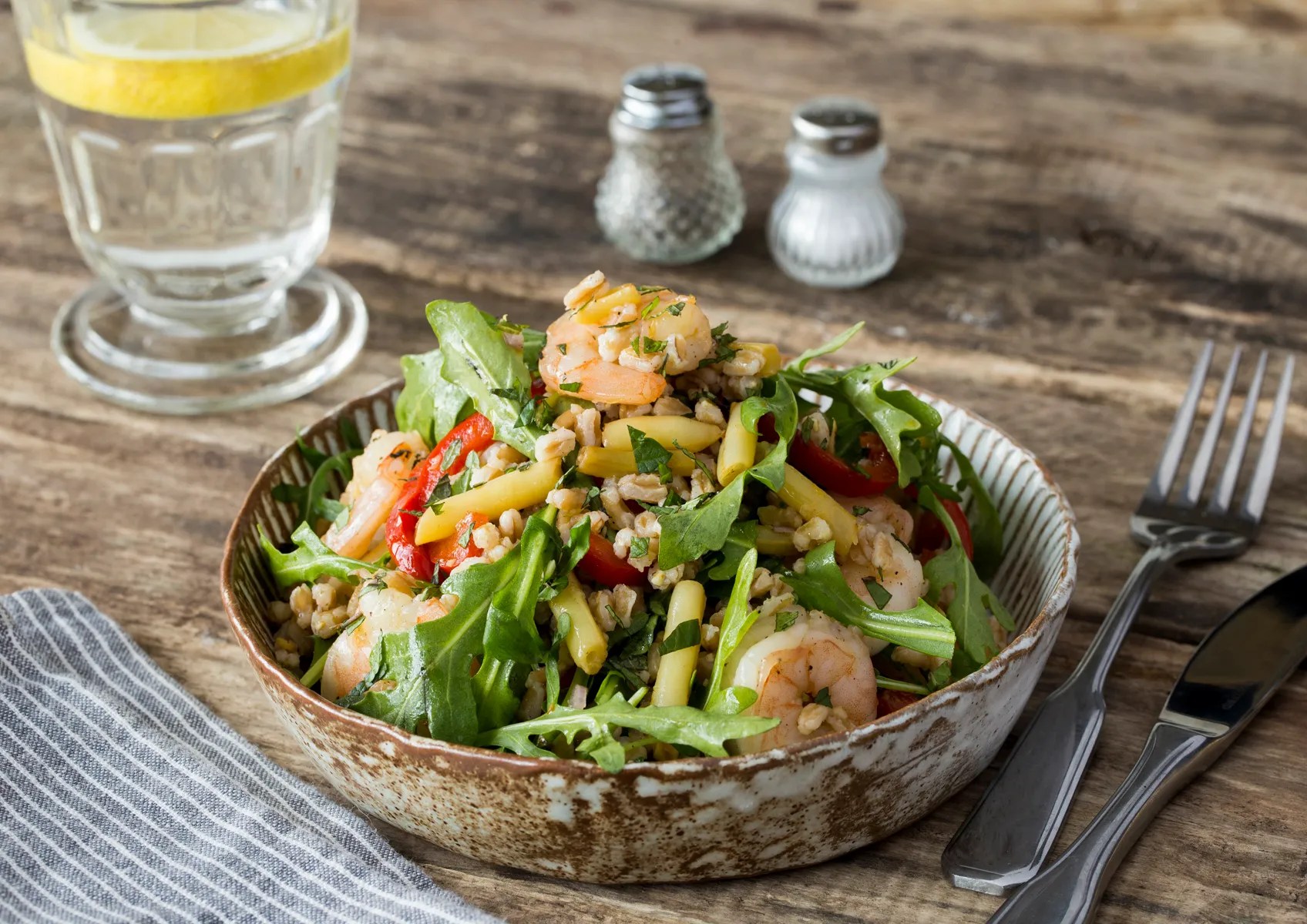 Warm Farro & Shrimp Bowl Recipe HelloFresh