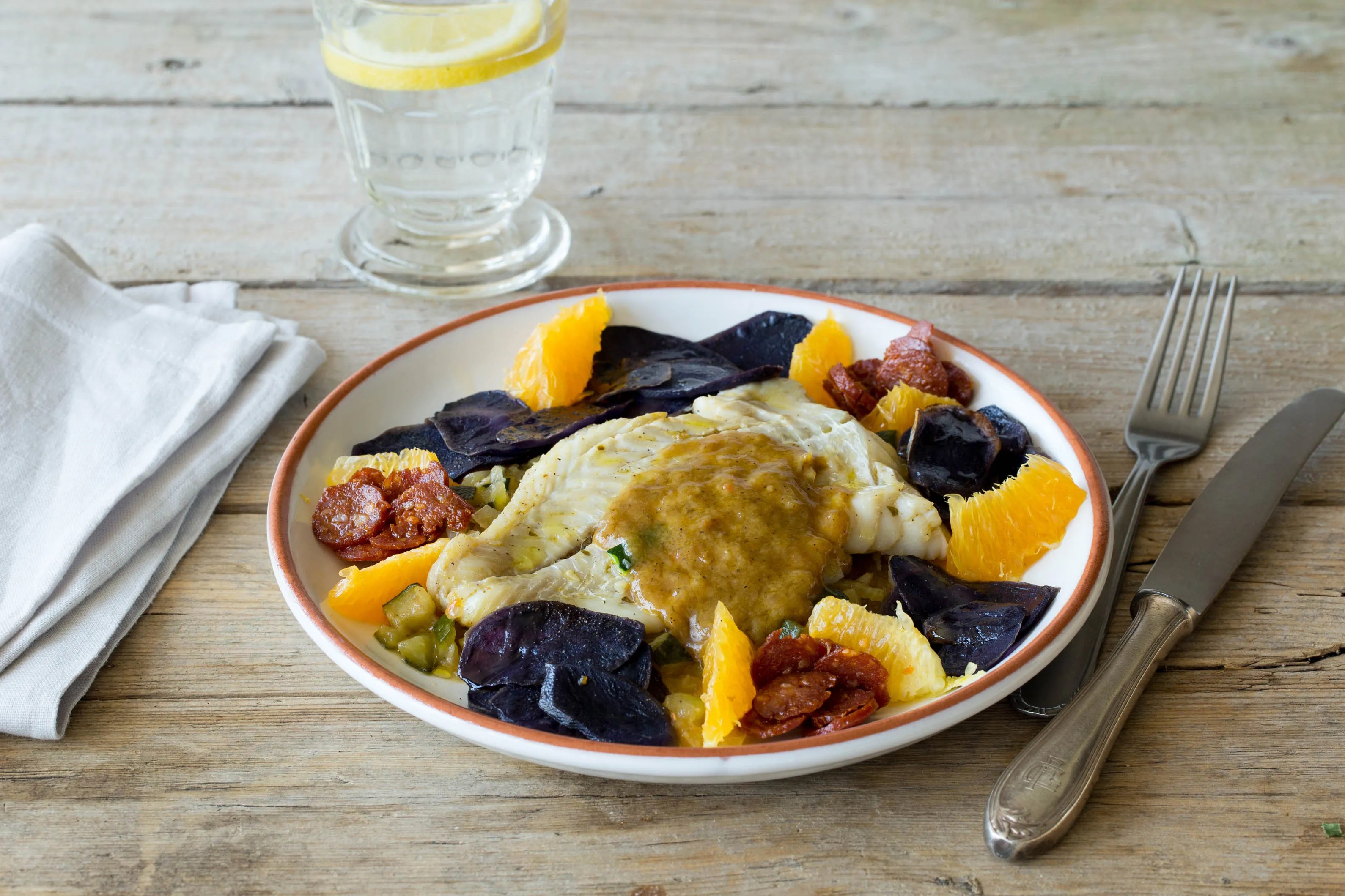 Poached Cod in ChorizoFennel Broth Recipe HelloFresh