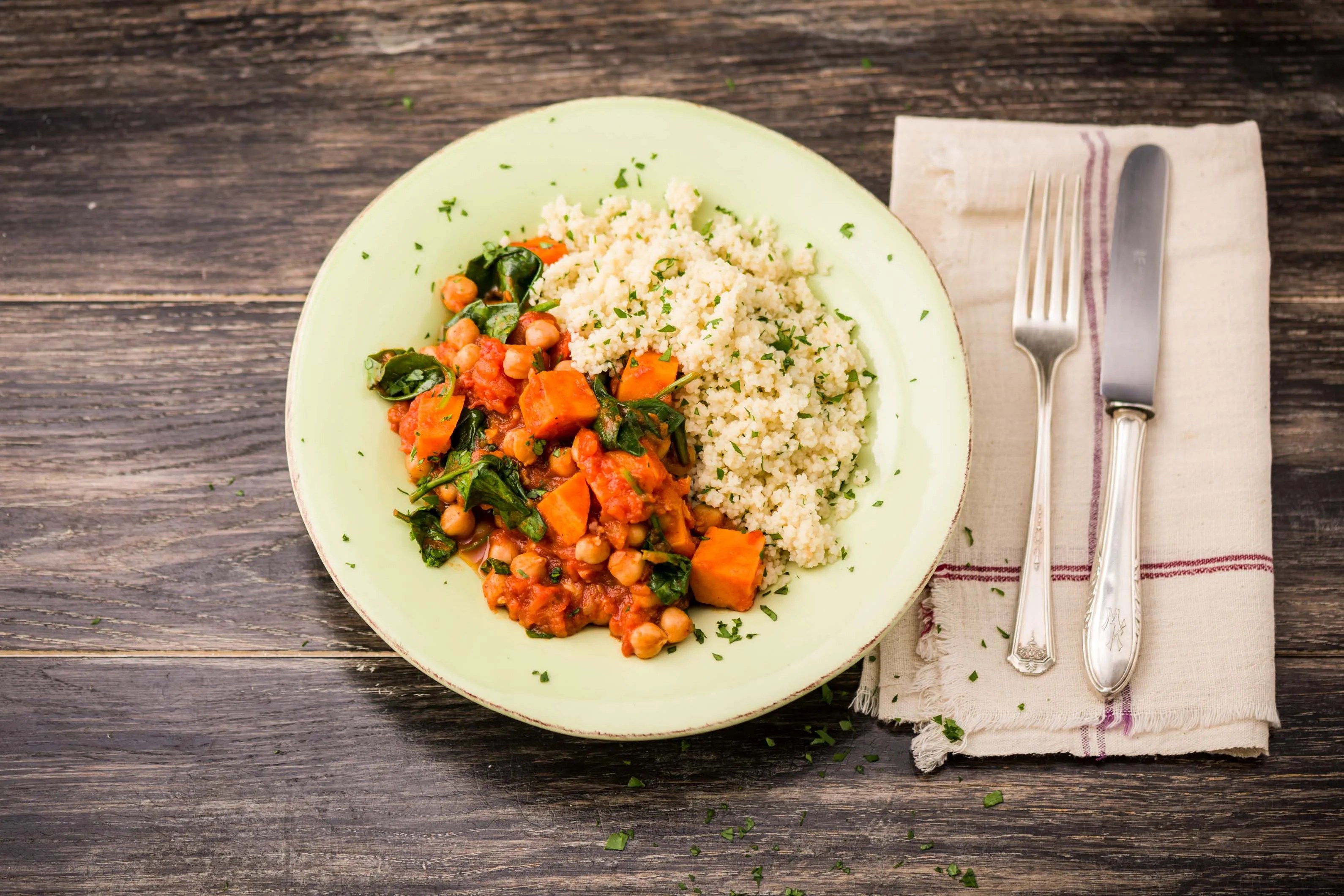 Moroccan Chickpea & Sweet Potato Tagine Recipe HelloFresh