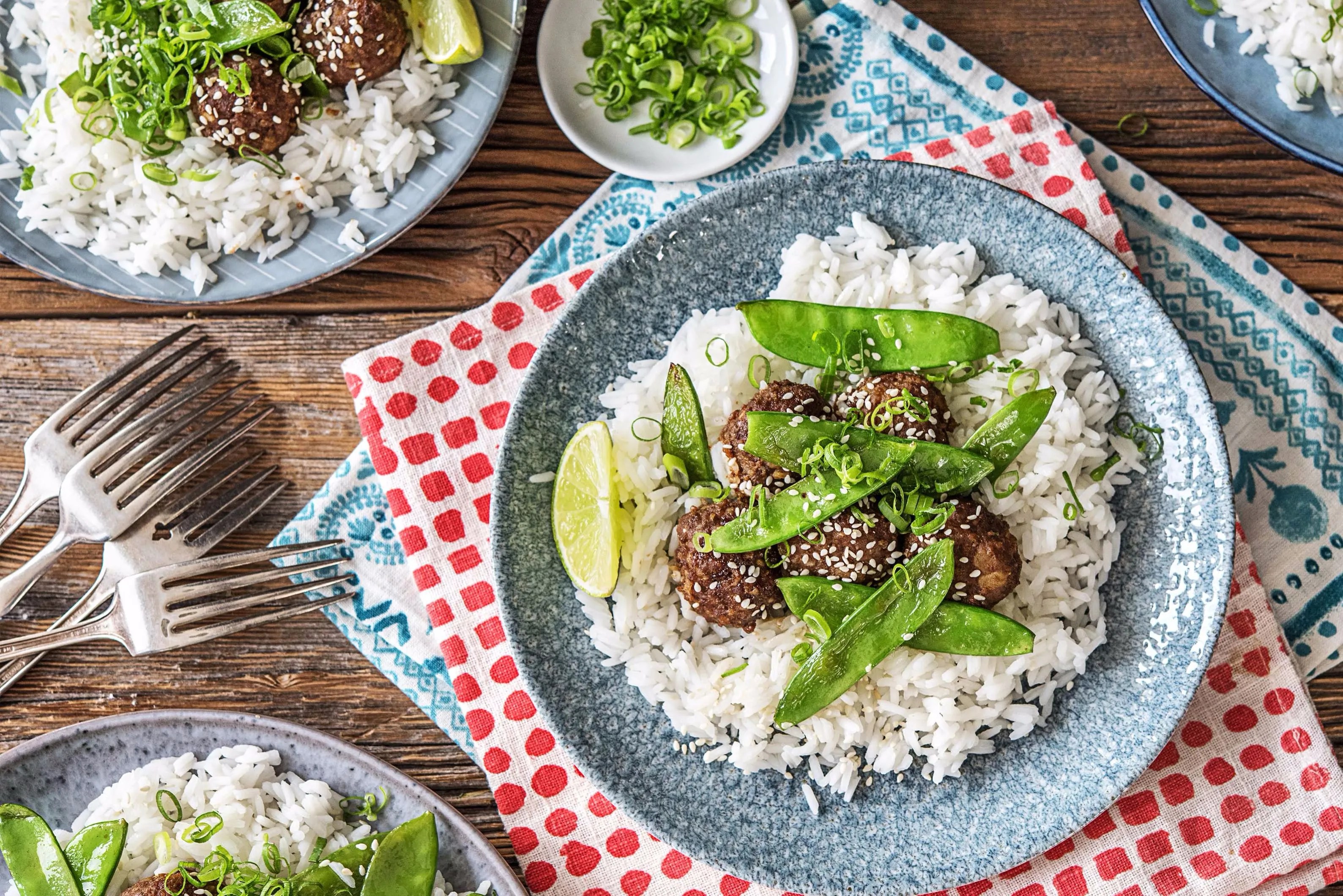 Hoisin Meatballs with Snow Peas Recipe HelloFresh