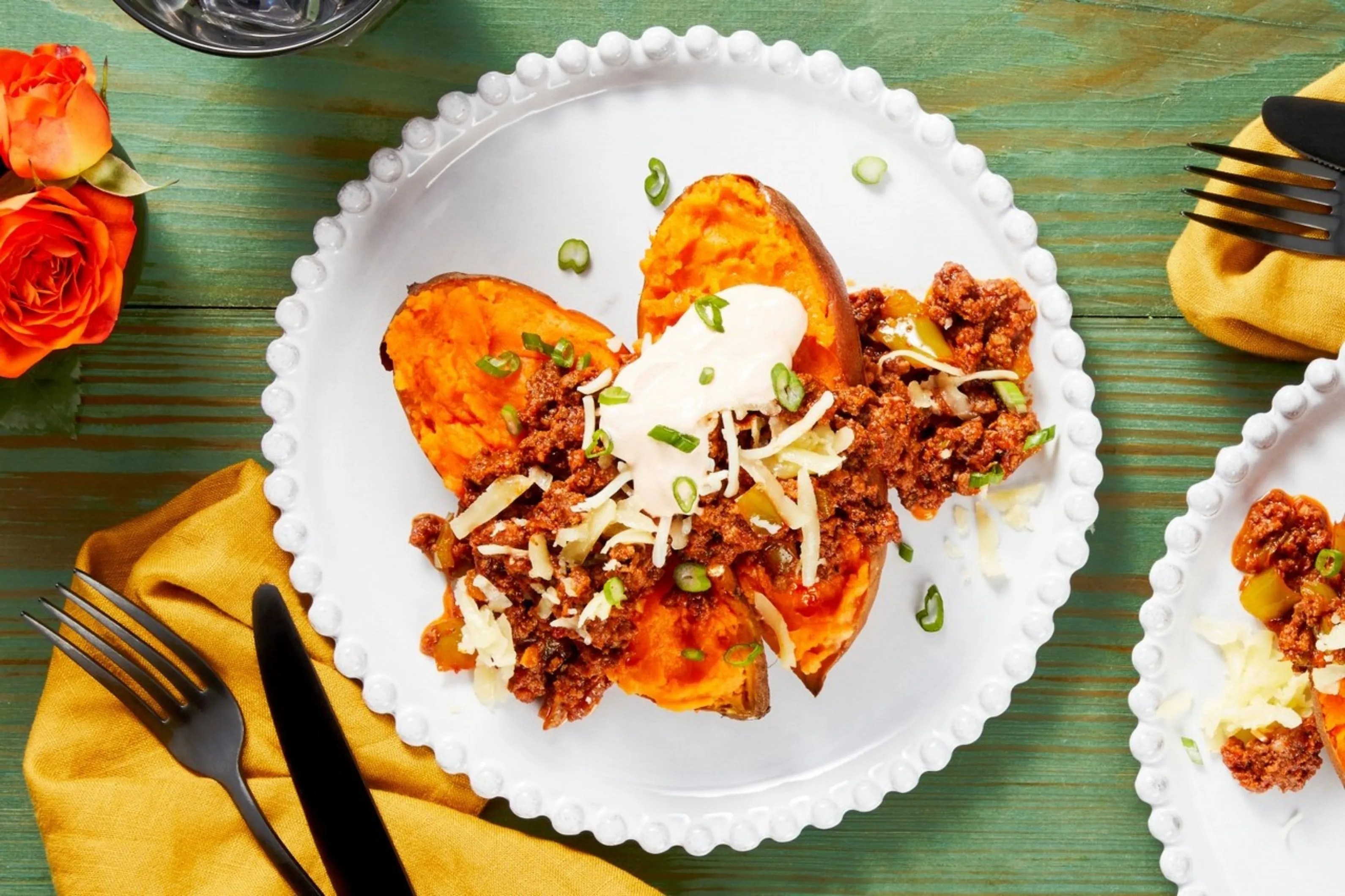 Loaded Sweet Potatoes Recipe HelloFresh
