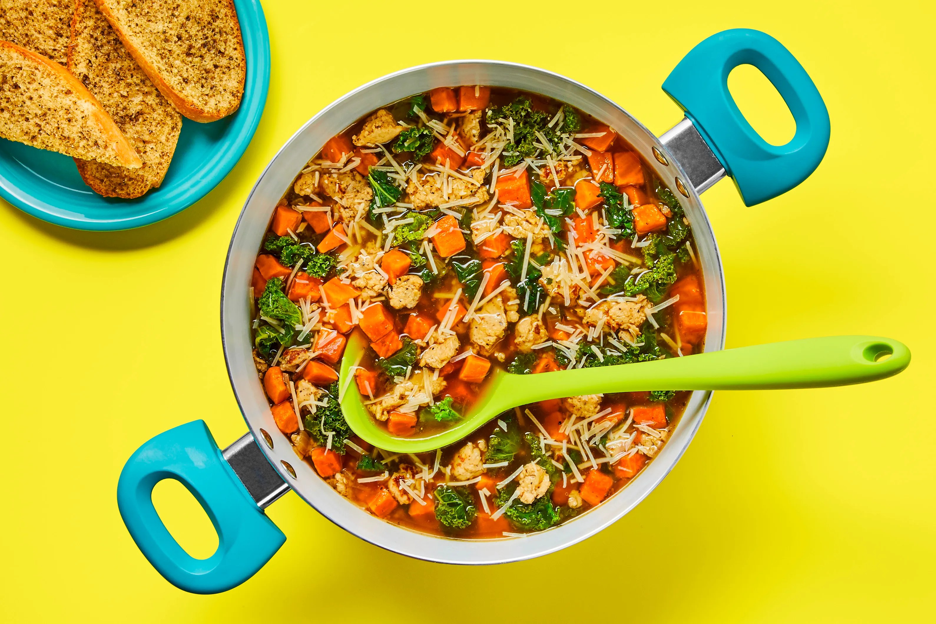 Chicken Sausage & Sweet Potato Soup Recipe HelloFresh