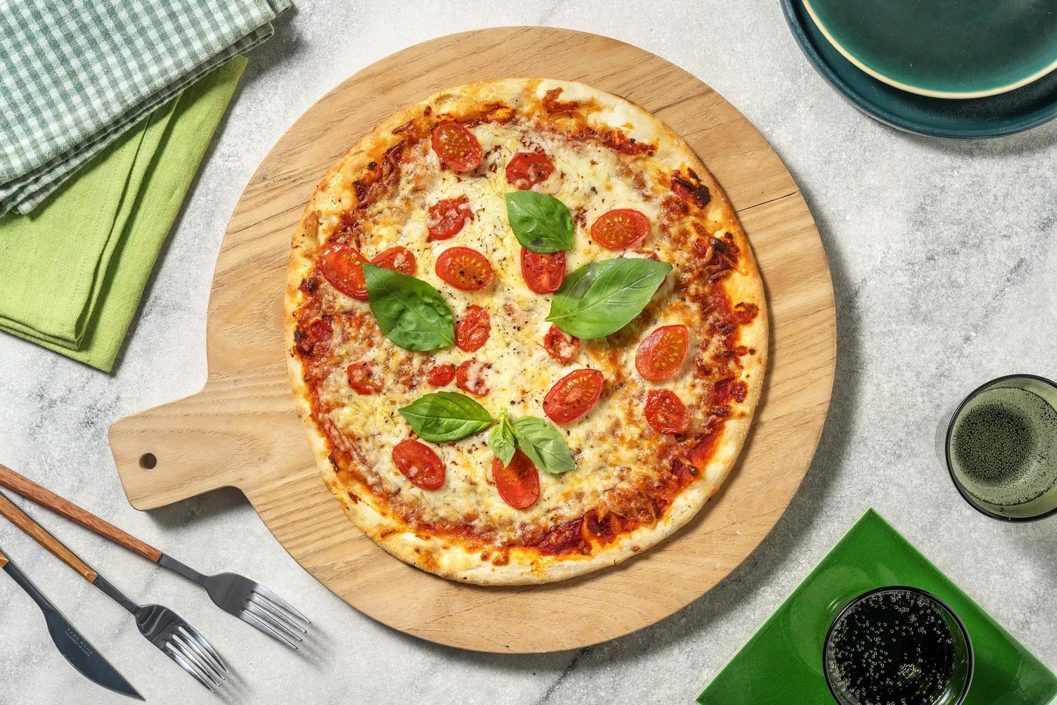 Pizza margherita deluxe Recept HelloFresh