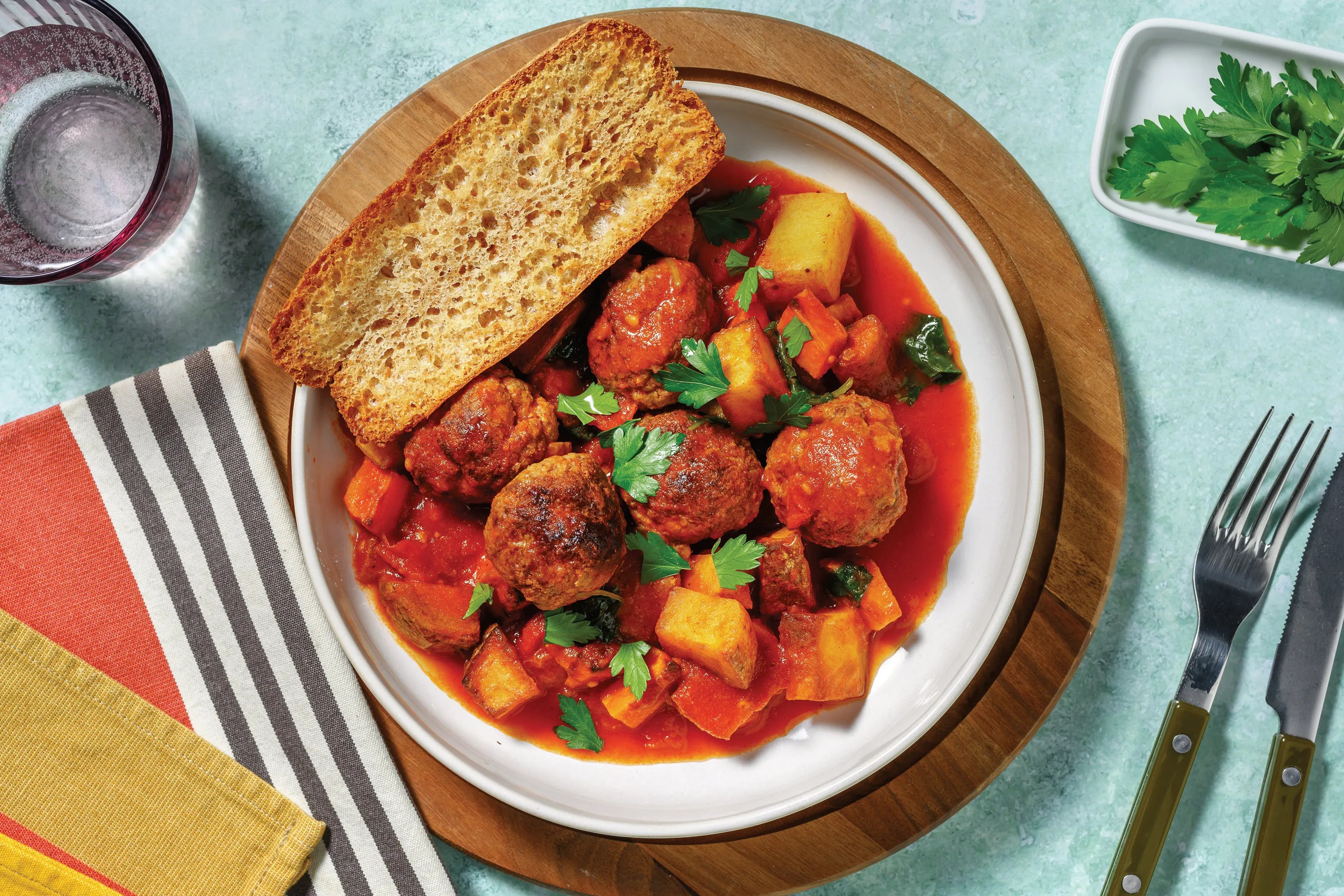 Irish Lamb Meatball & Red Wine Stew Recipe HelloFresh
