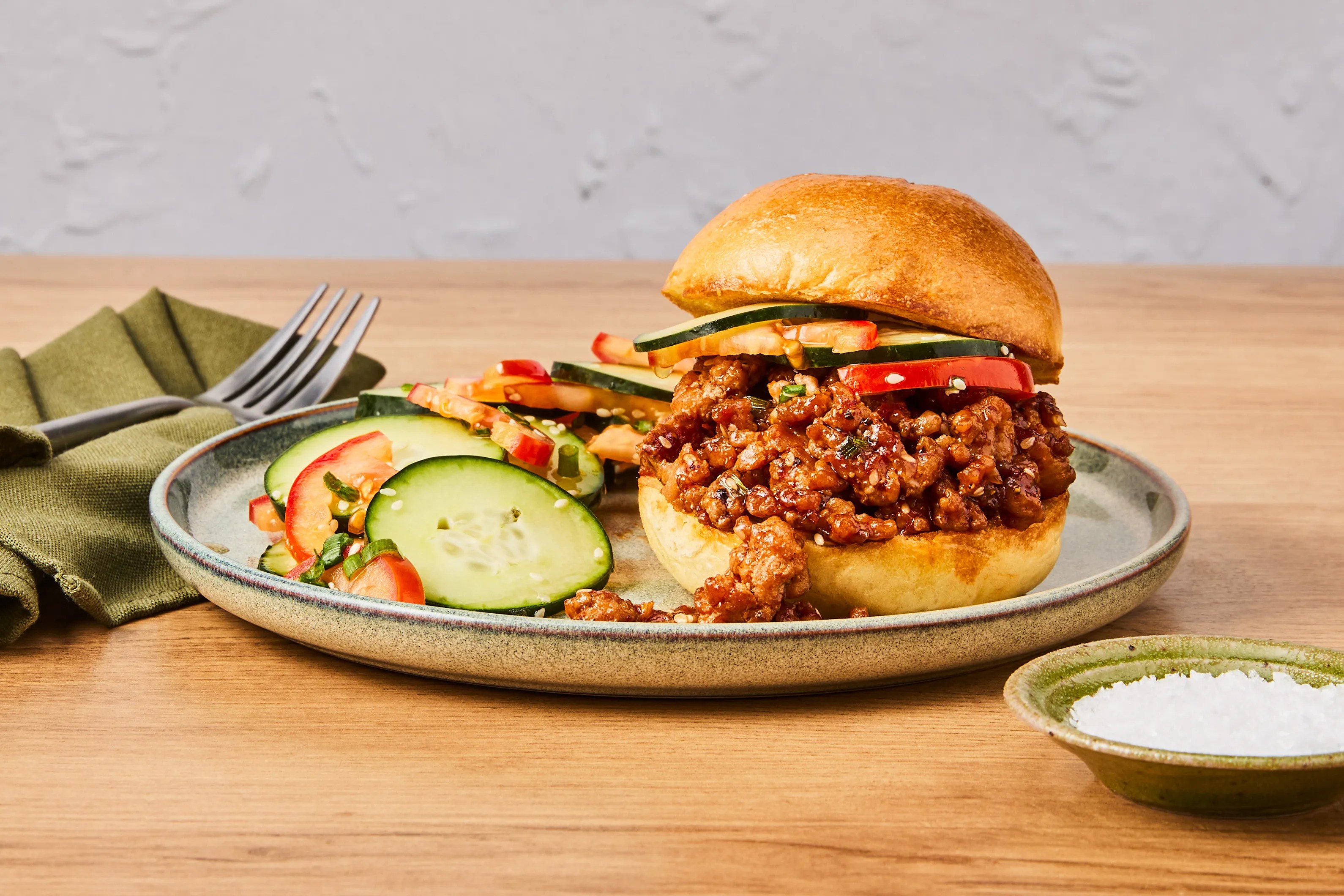 OnePan Sesame Beef Sloppy Joes Recipe HelloFresh