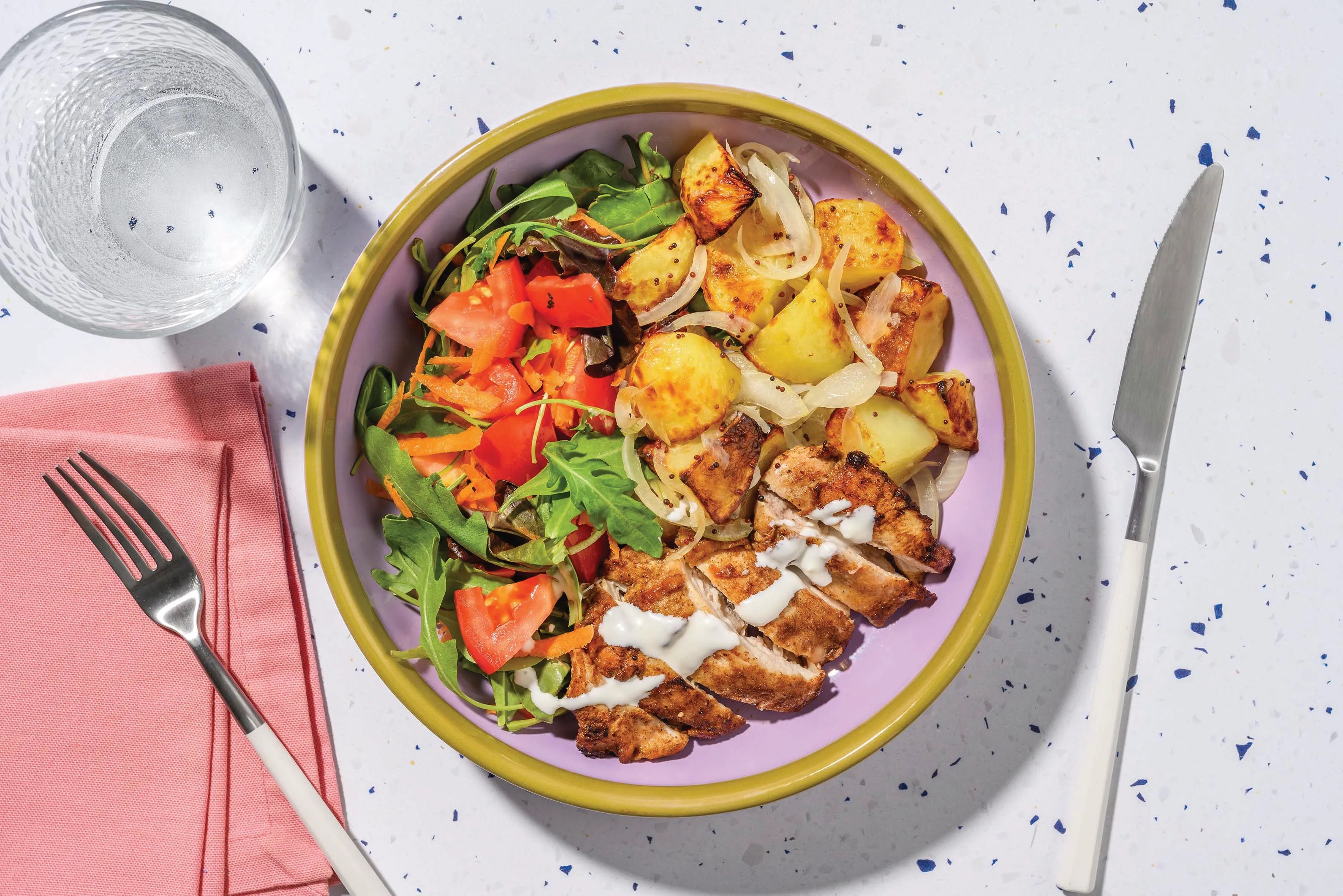 HelloHero Double Spiced Chicken & Bombay Potatoes Recipe HelloFresh