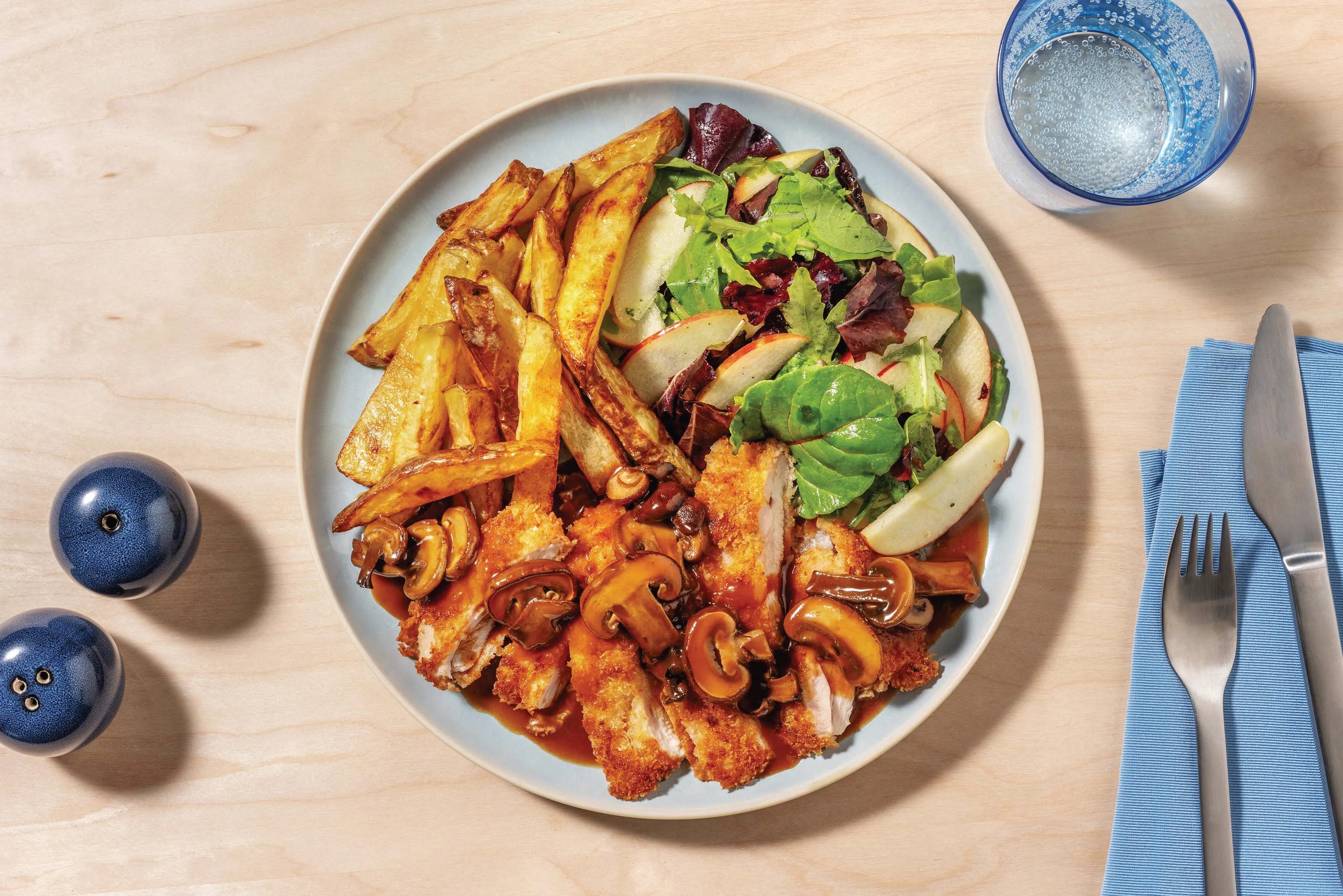 Golden Chicken & Mushroom Bacon Gravy Recipe HelloFresh