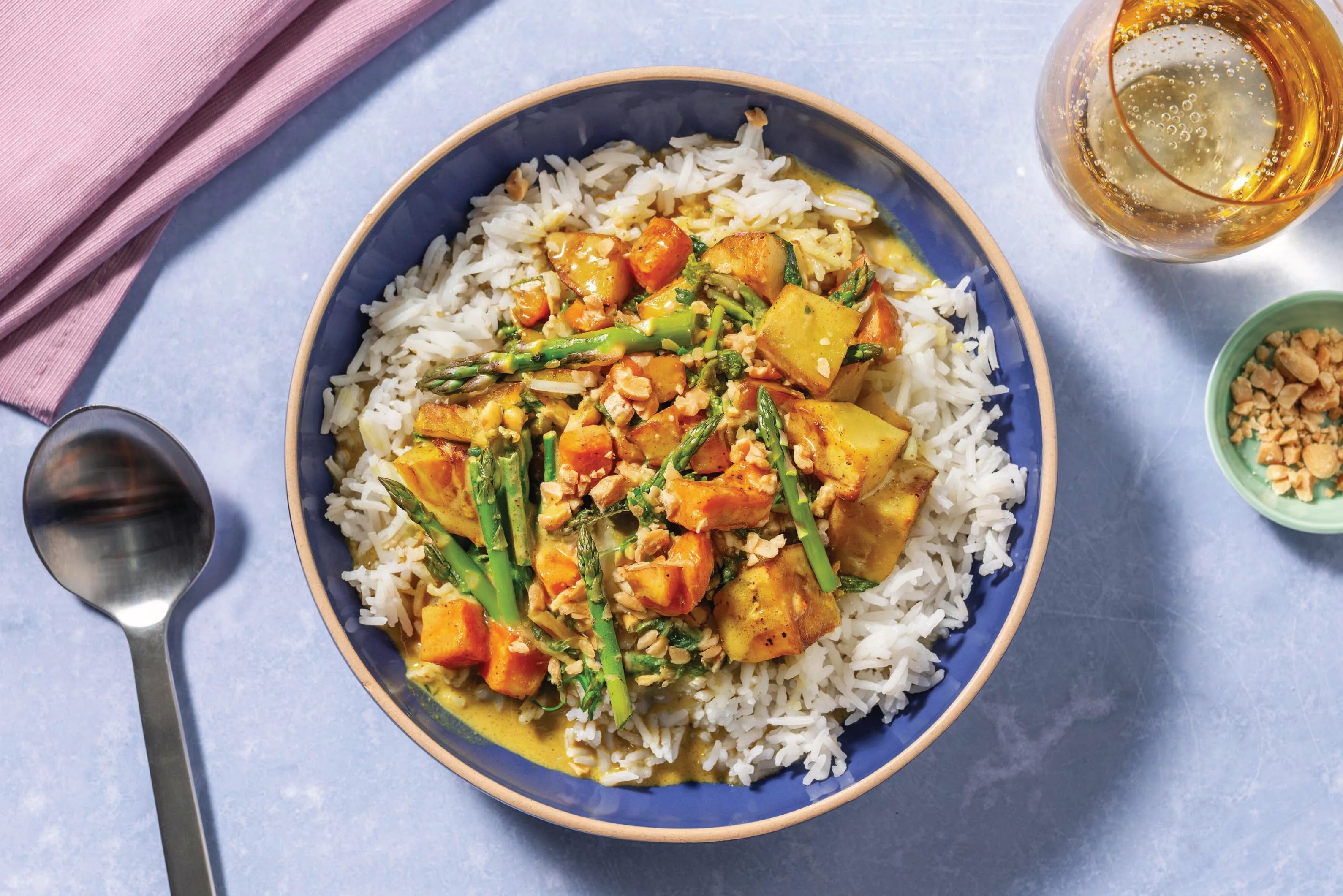 Mumbai Asparagus & Veggie Coconut Curry Recipe HelloFresh