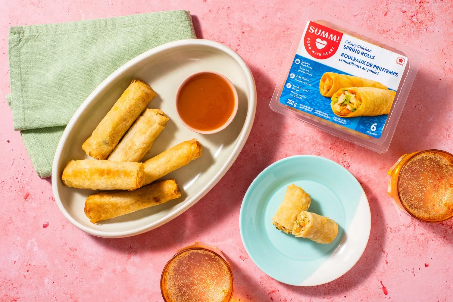 Chicken Spring Rolls with housemade plum sauce Recipe HelloFresh