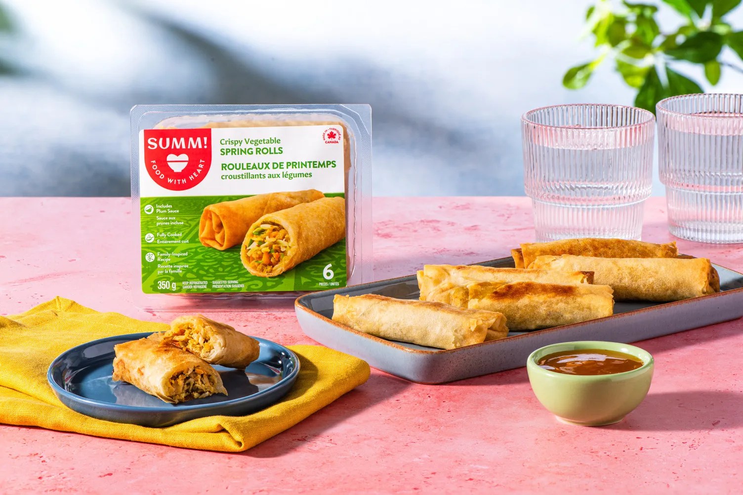 Veggie Spring Rolls with housemade plum sauce Recipe HelloFresh