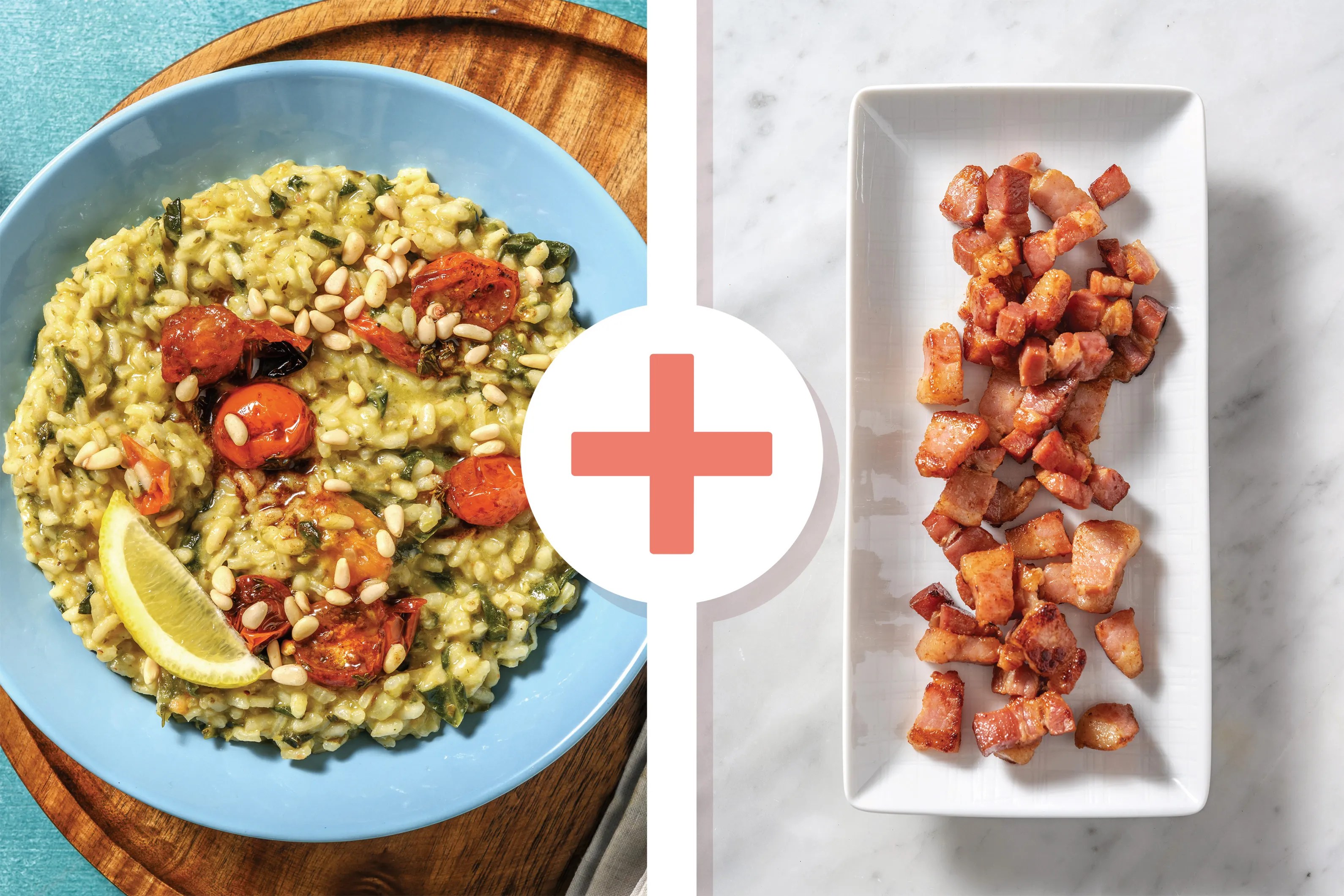 Baked Cherry Tomato & Bacon Risotto Recipe HelloFresh