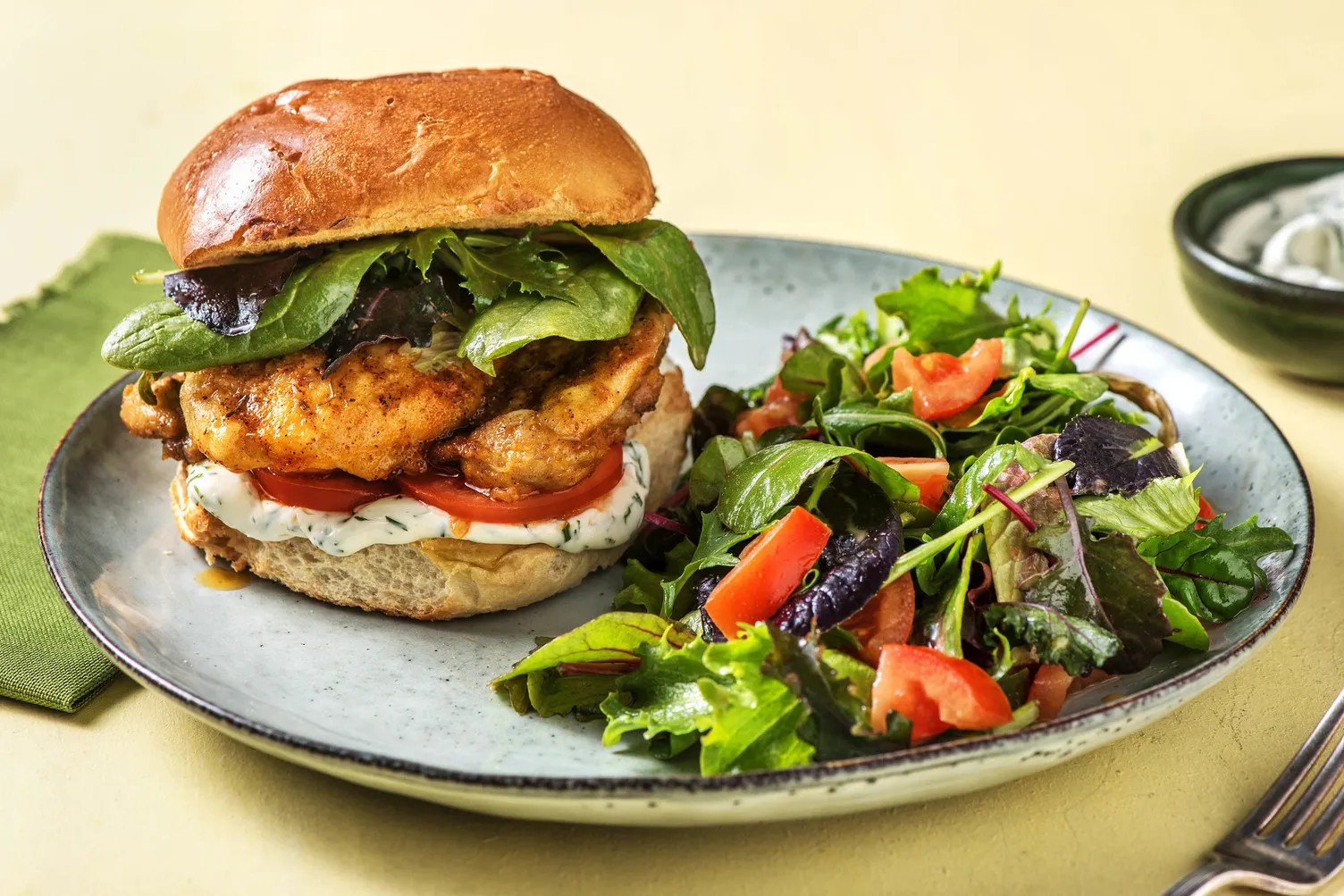 CajunSpiced Chicken Burger Recipe HelloFresh