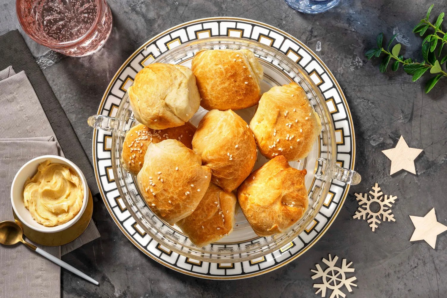 Fluffy Sesame Dinner Rolls Recipe HelloFresh
