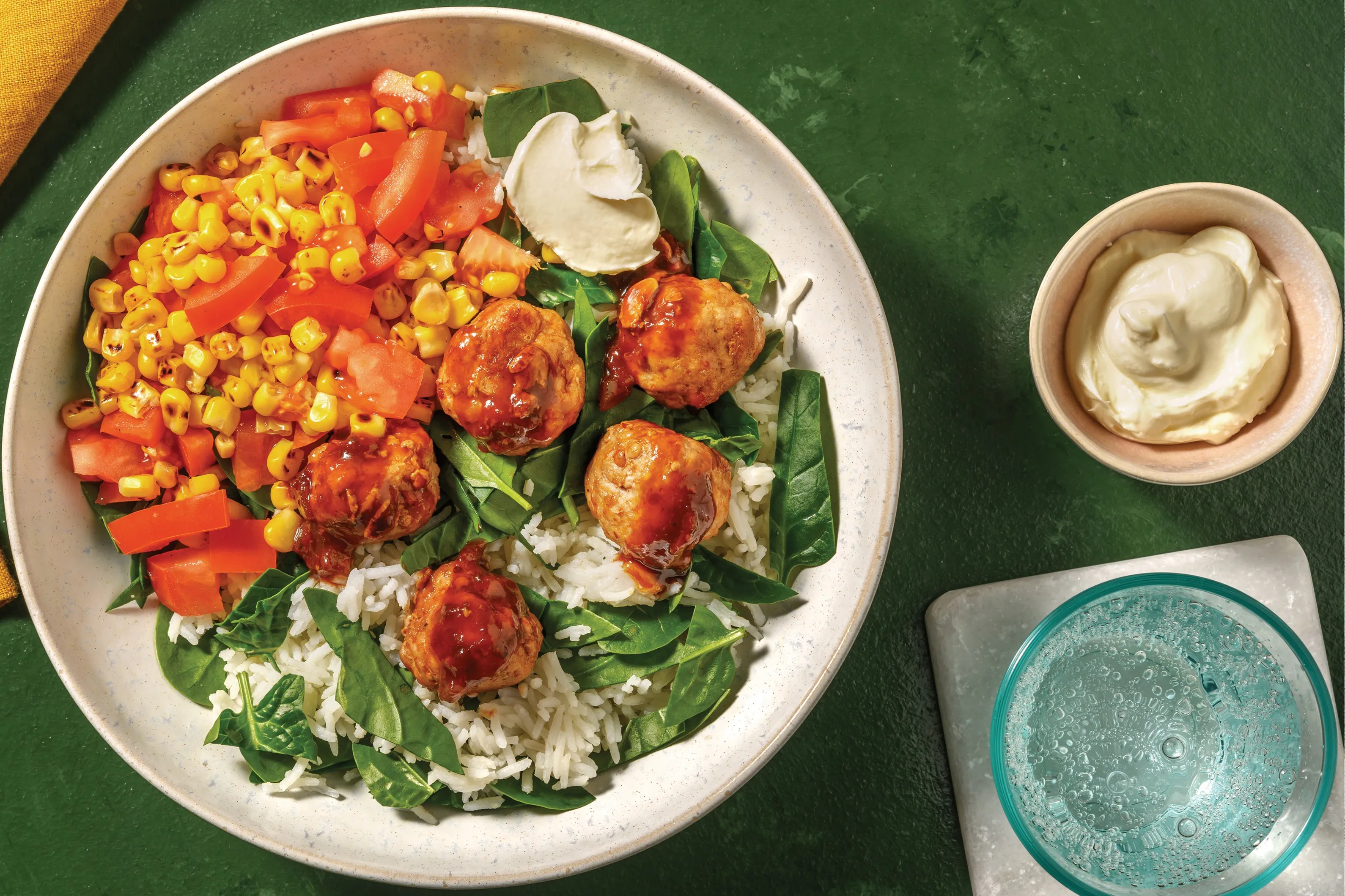 Honey & EnchiladaGlazed Meatballs Recipe HelloFresh