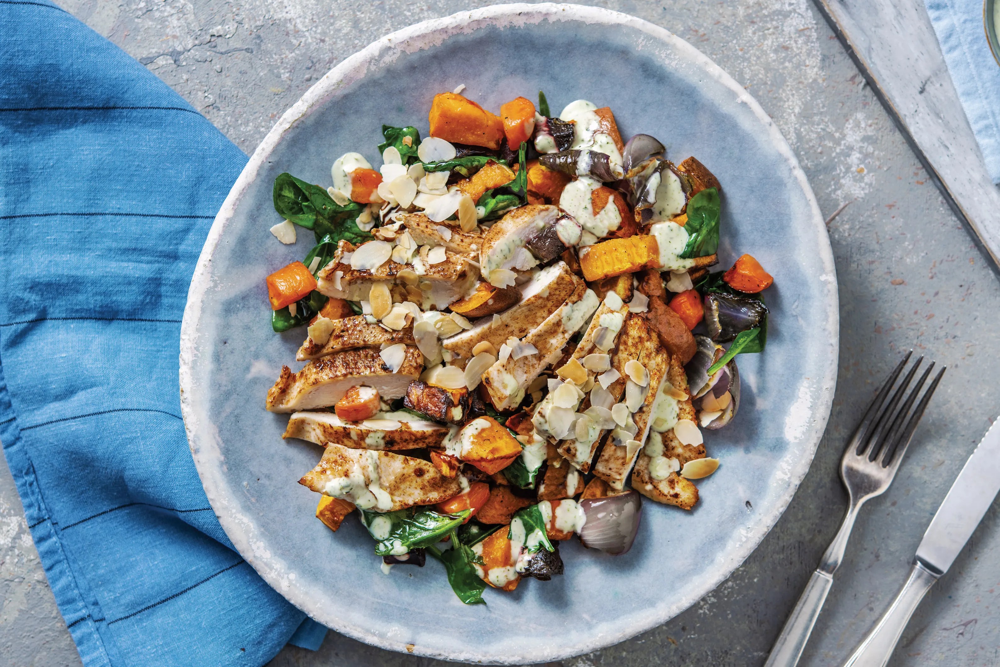 Nan's Chicken & Pesto Dressing Recipe HelloFresh