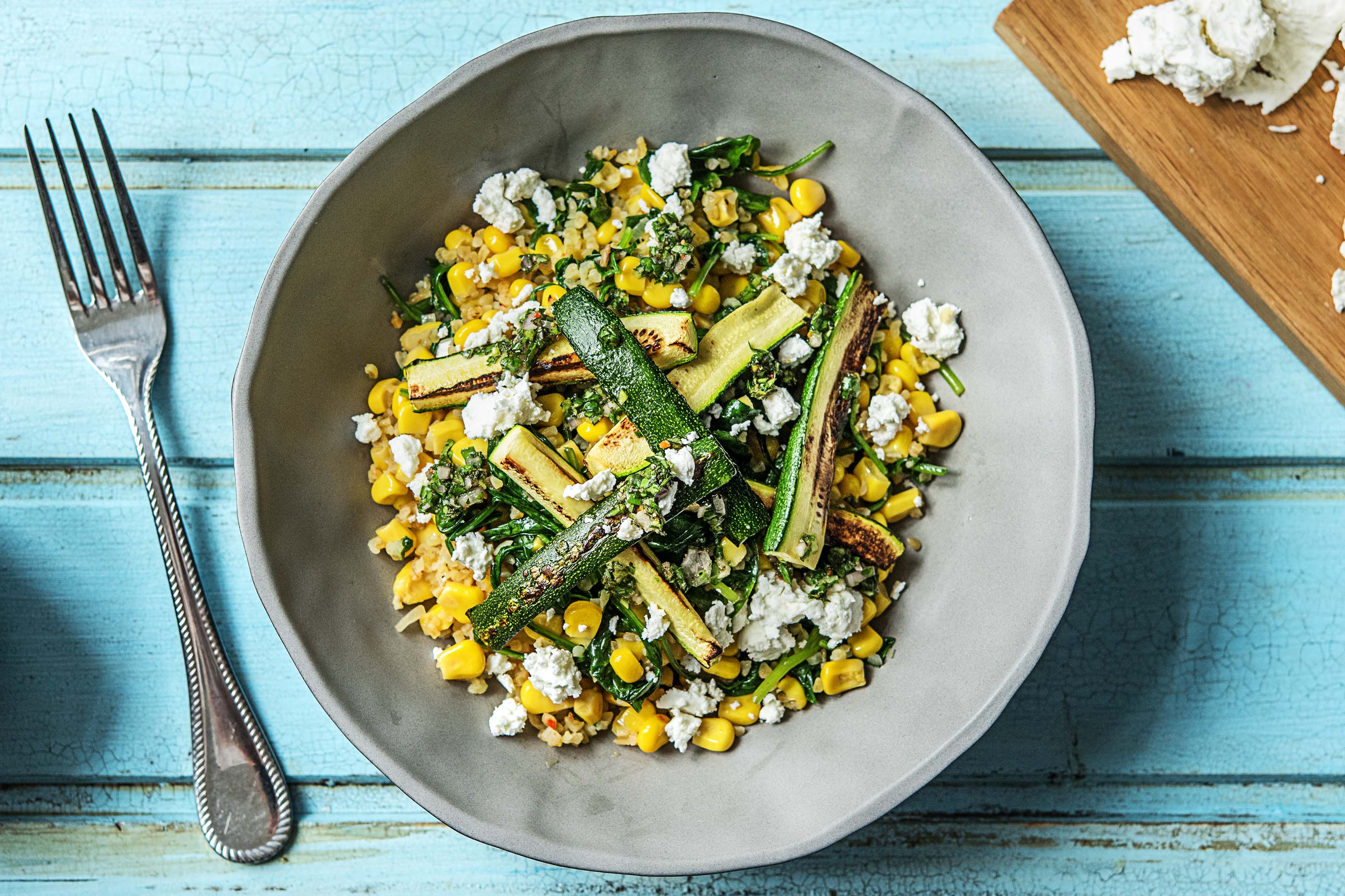 Bulgur Wheat Salad with Goats Cheese Recipe HelloFresh