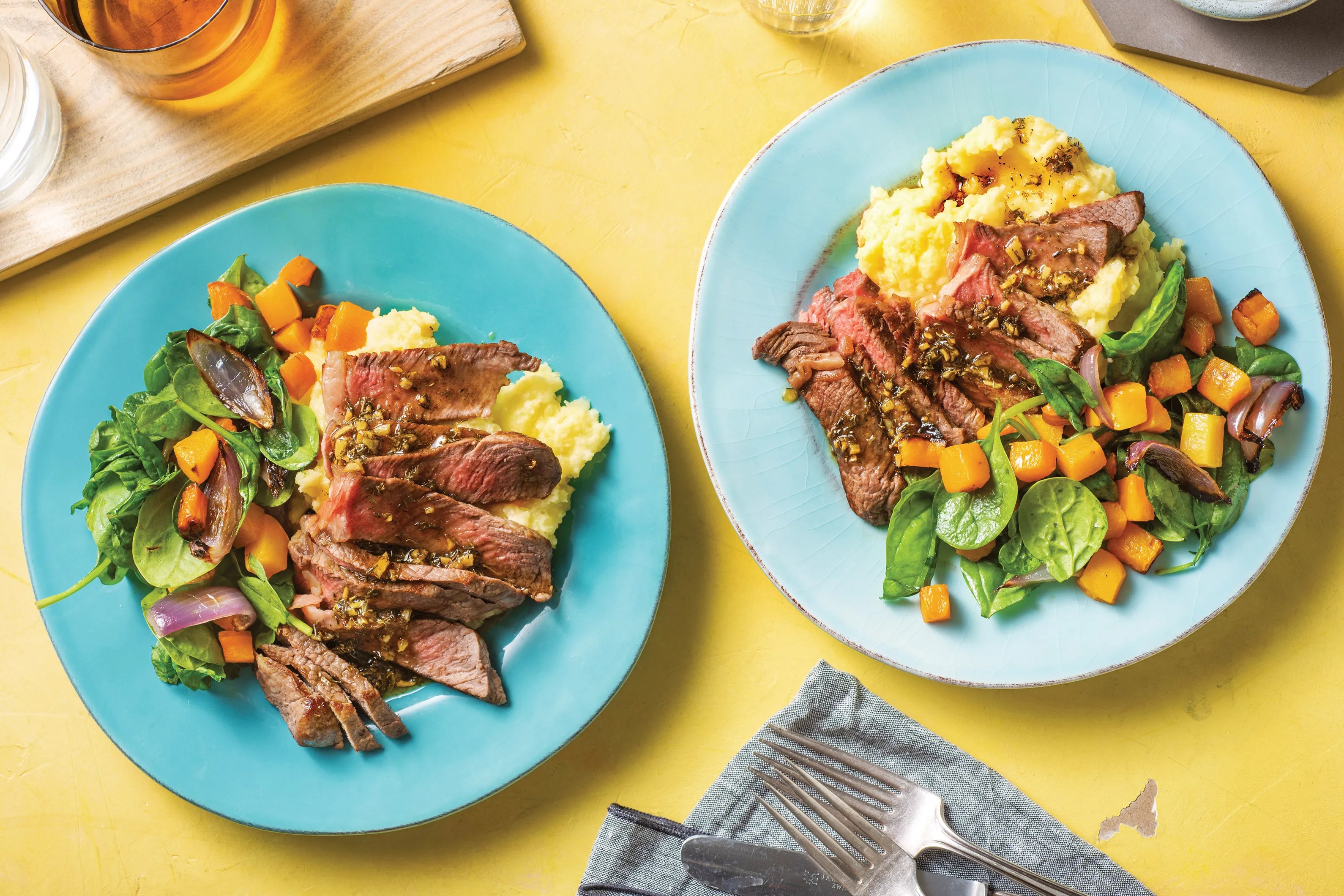 Thyme Beef Rump with Roasted Veggies Recipe HelloFresh