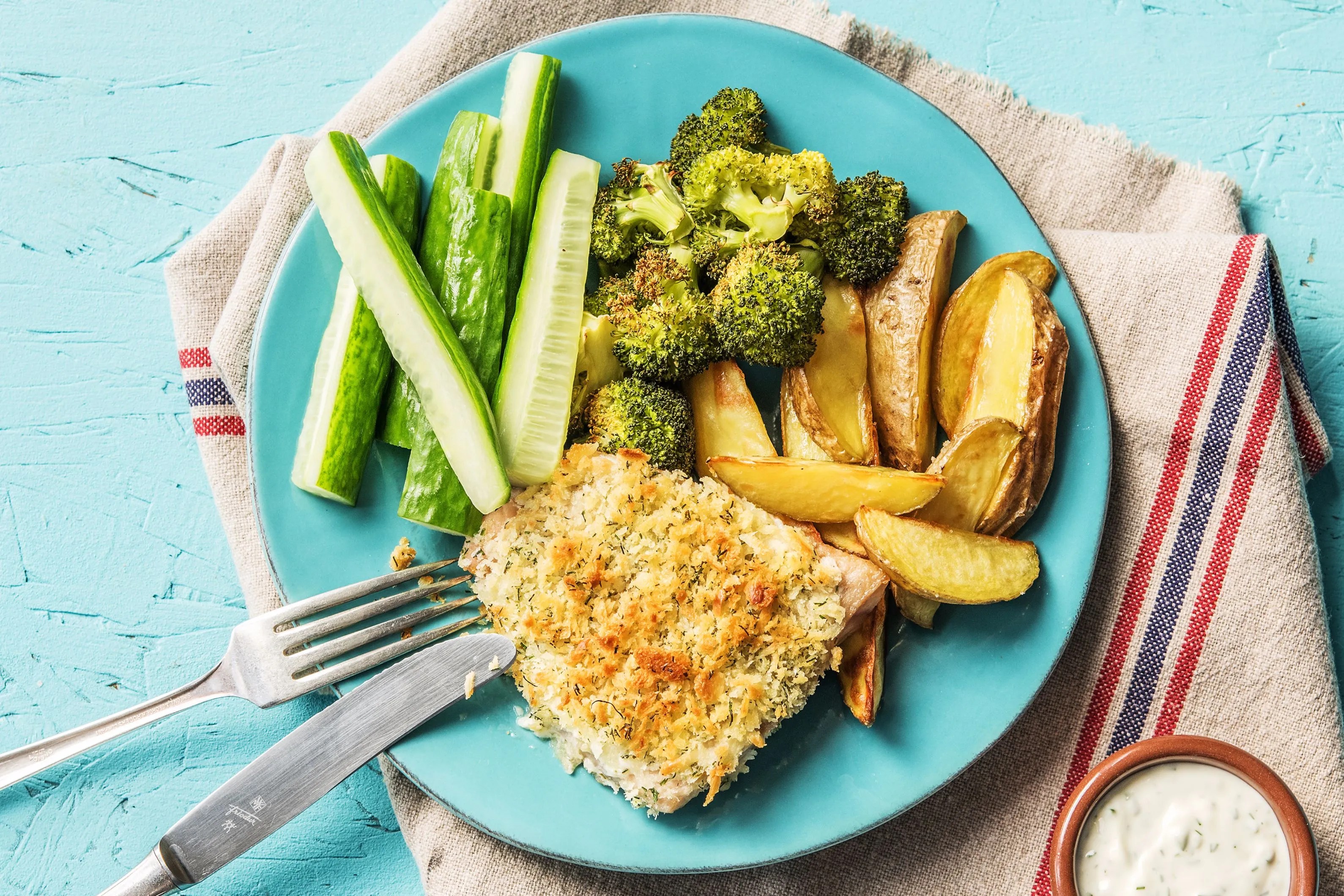 Lighter Fish and Chips Recipe HelloFresh