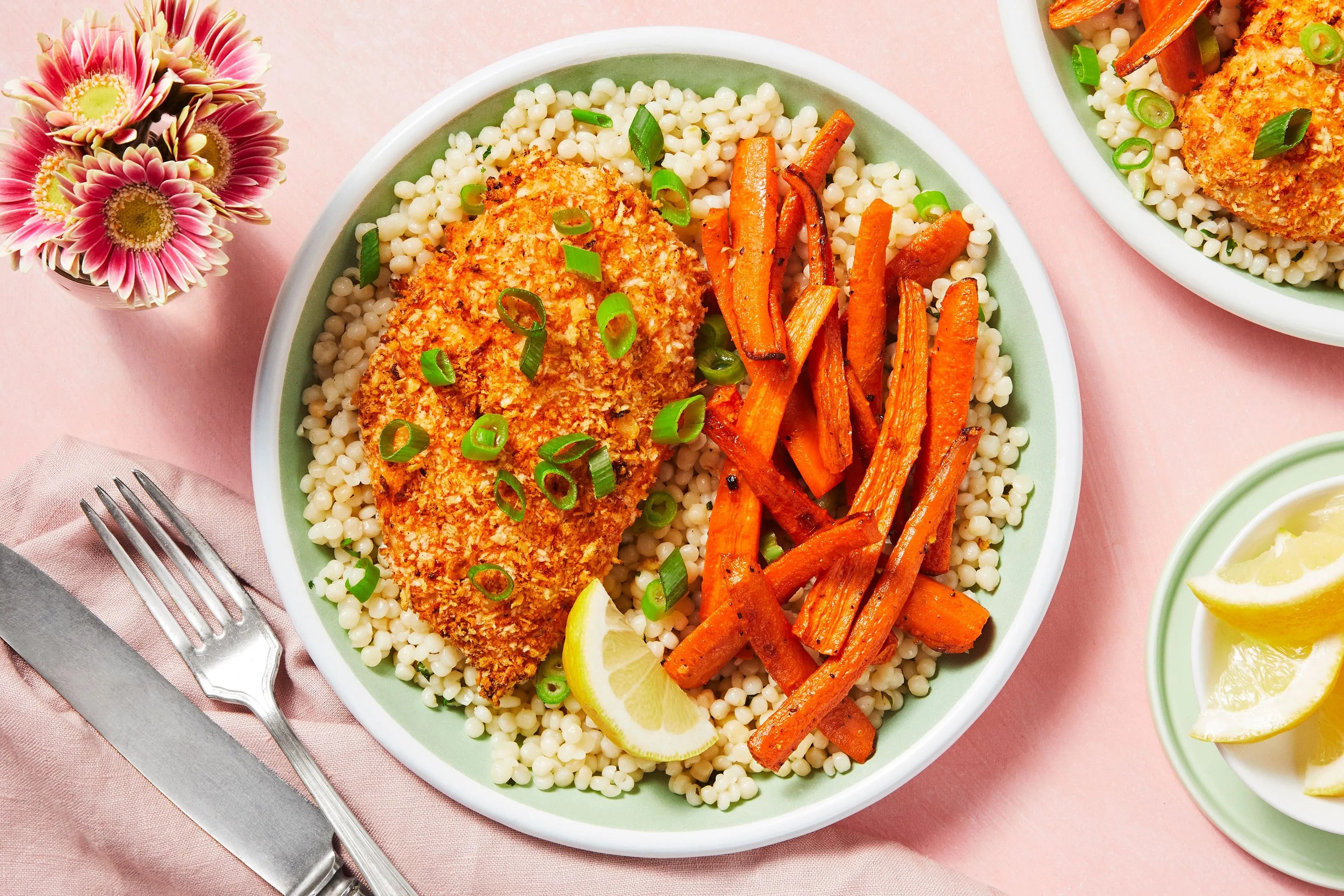 Breaded Chicken with Couscous Recipe HelloFresh