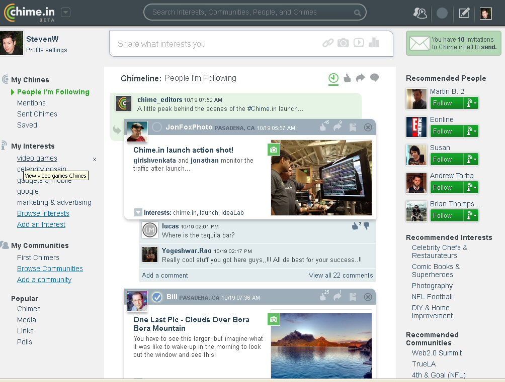 Chime.in, the new social network that pays to post Entertainment
