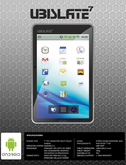 UbiSlate 7 world's cheapest tablet launches, coming to UK Tablets