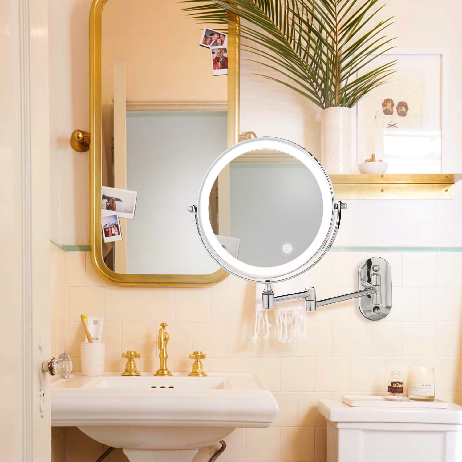 Home > Bathroom > Himimi Wall Mounted Makeup Mirror, Double Sided