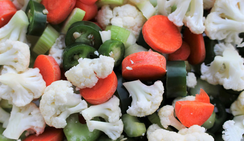 giardiniera fermented cauliflower