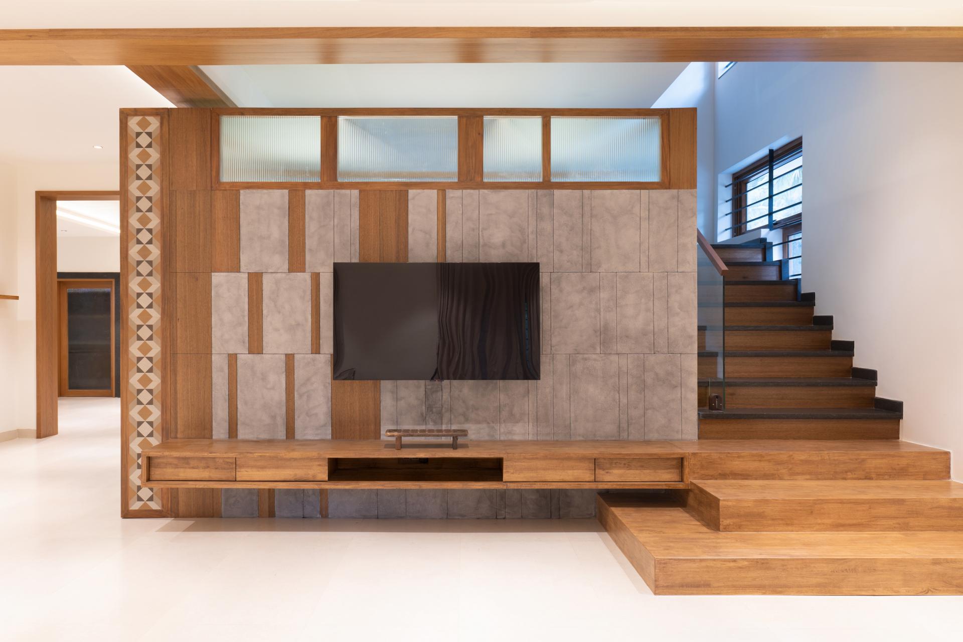 A Warm and Minimal Palette Family Home Amidst Lush Plantations in