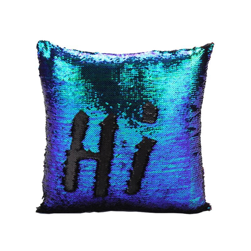 Mermaid Pillow Cover Mermaid Tail Change Color Sequins