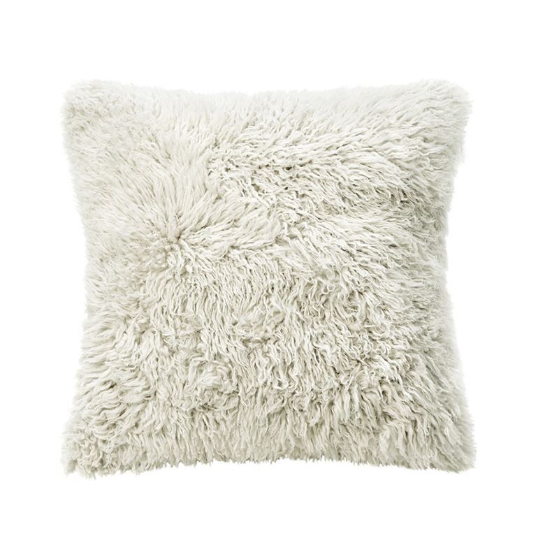 Faux Beach Wool Long Curly Gross Pillow Cover Sided