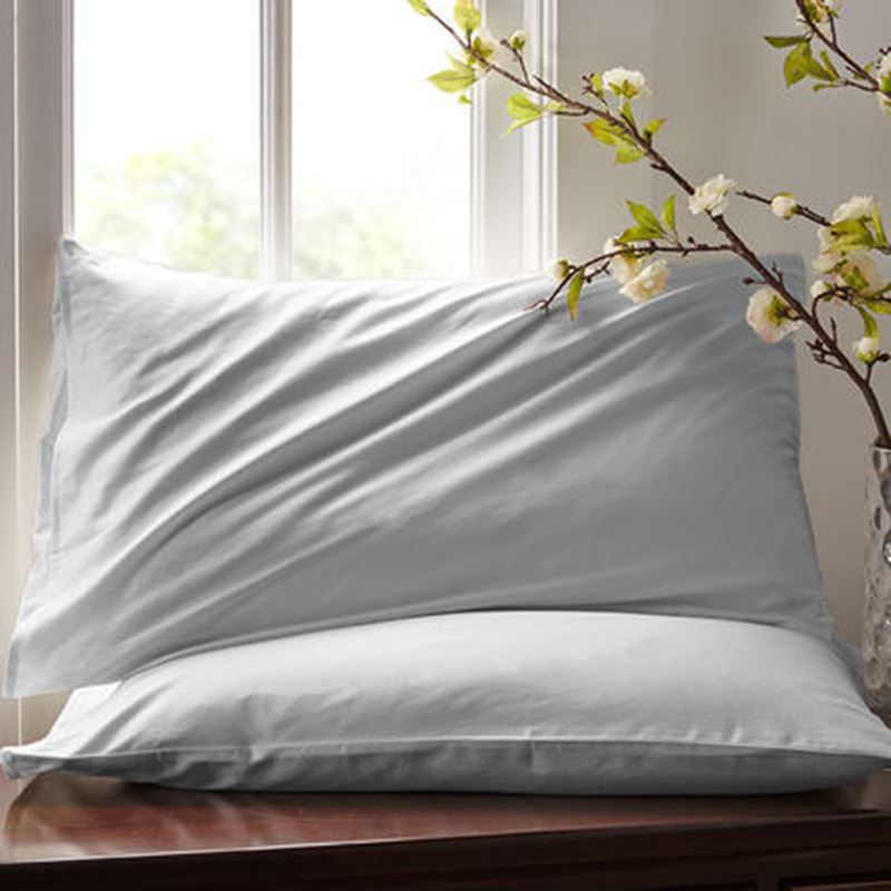 60S Satin Cotton Single Cotton Pillowcase Solid Color Pillowcase 48