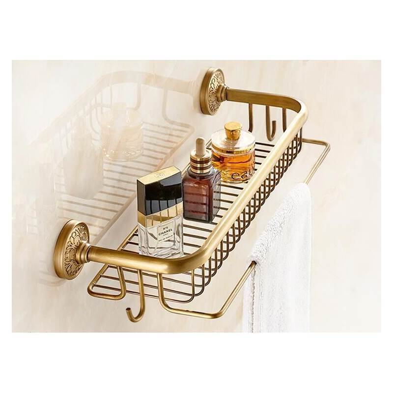 Copper Art Bath Shelf European Retro Style Bathroom Products Bathroom Accessories