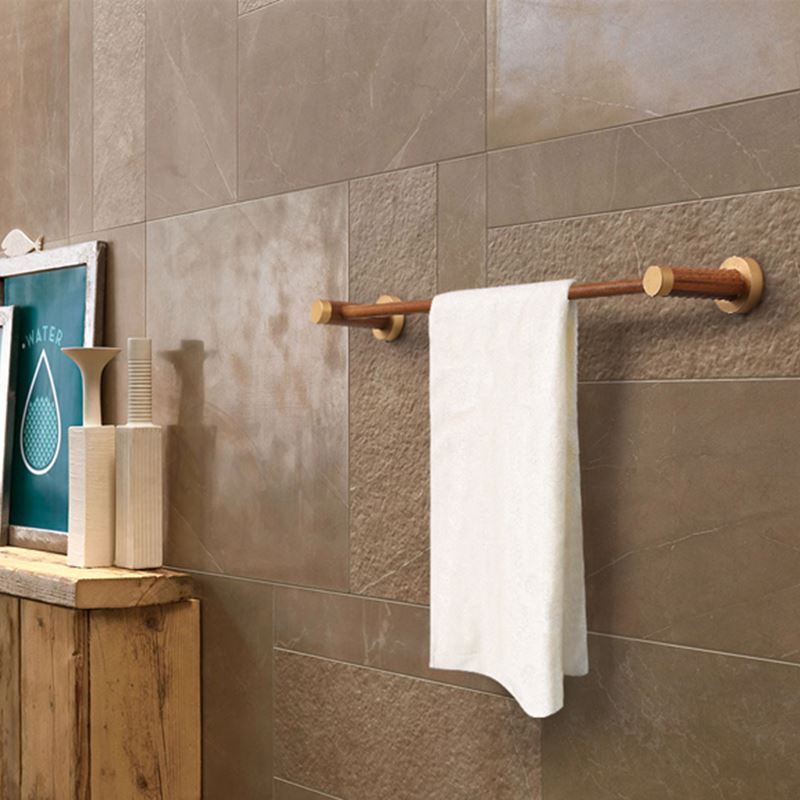 Wood Art Single Rod Towel Bar European Simple Style Bathroom Products