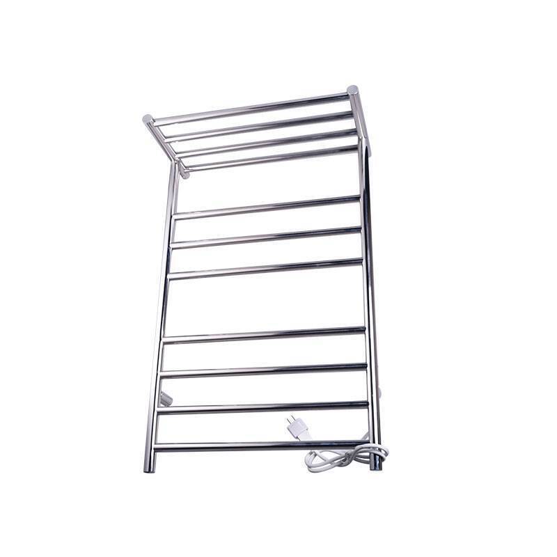 60W Wall Mount Mirror Finish Circular Tube Towel warmer