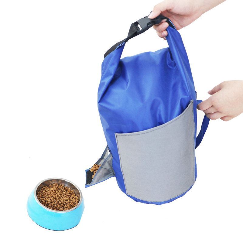 Pet Food Bag Portable Dog Food Bag Foldable Outdoor Food Large Storage Bag