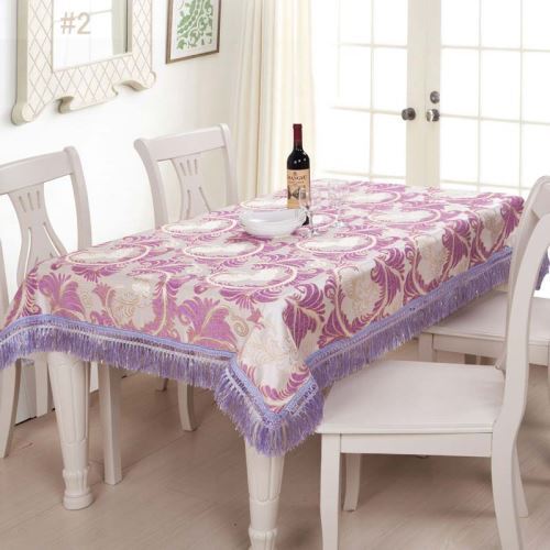 Luxurious Chenille Table Runner European Classical Jacquard Table Runner