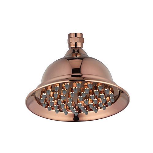 Antique Rose Gold Finish 6 Inch Brass Rainfall Shower Head