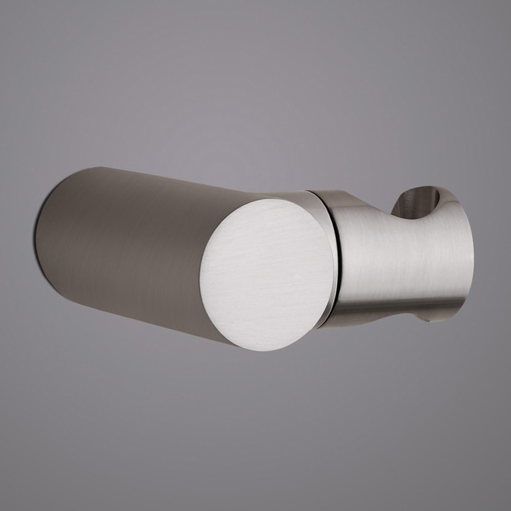 Brushed Nickel Handheld Shower Holder Round Solid Brass Hand Shower Holder