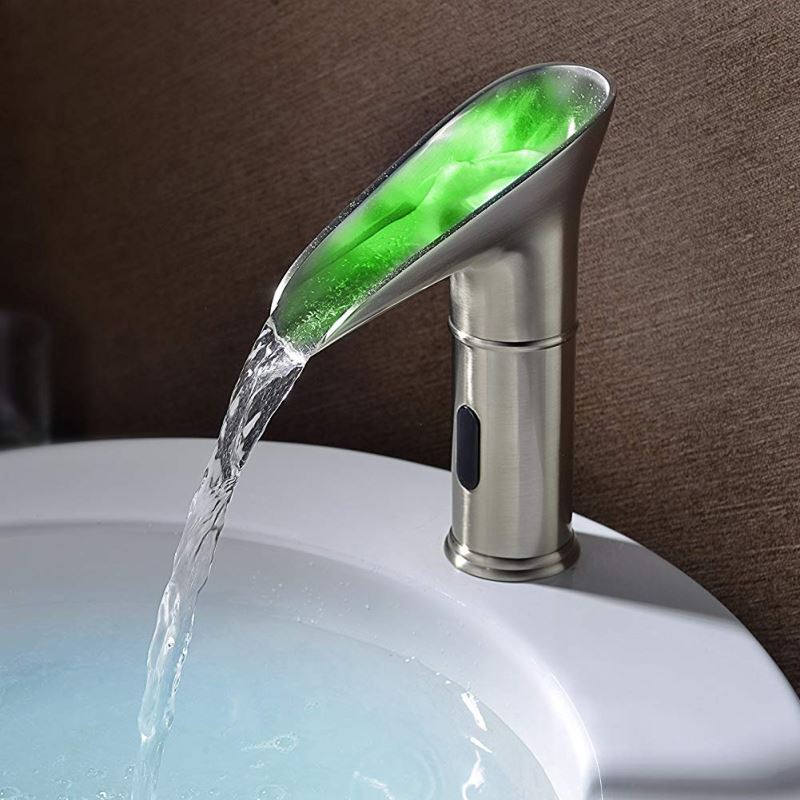 LED Waterfall Automatic Faucet Touchless Smart Hot and Cold Tap