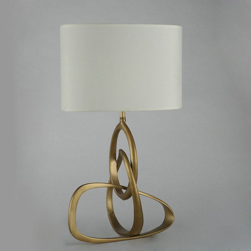 Contemporary Simple Table Lamp Unique Fixture Copper Table