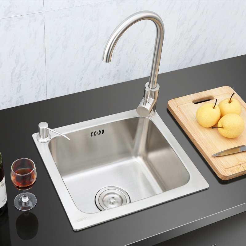 Small Single Bowl Sink for Kitchen Stainless Steel Drop In Sink S4237
