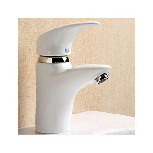 Single Handle Ceramic Faucet White (Finish Painting)
