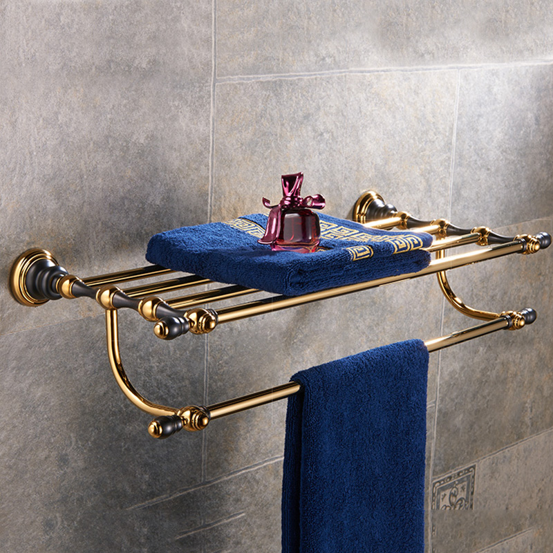 European Towel Shelf Copper Bathroom Shelf Retro Style Towel Shelf BJL5512